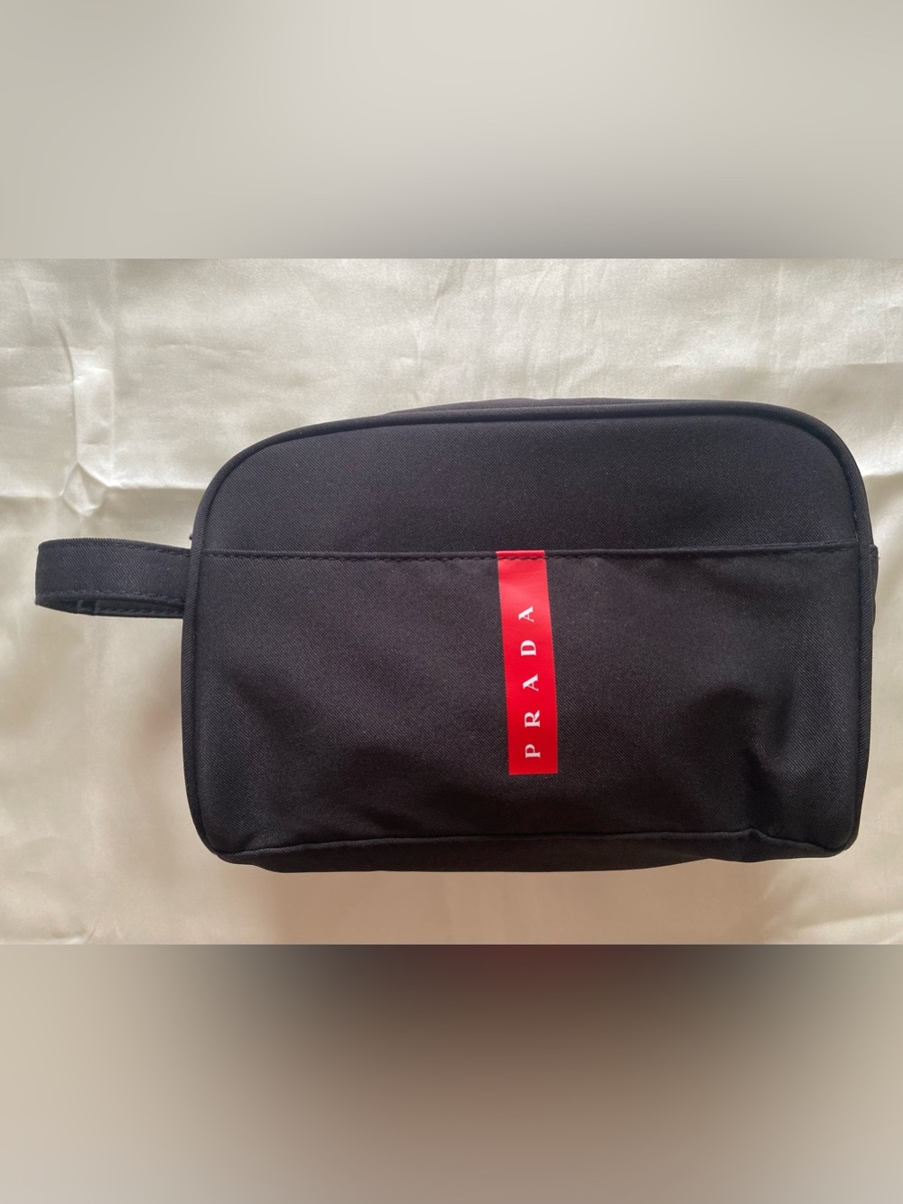 Prada Sleek Black Grooming/Cosmetic Bag - NWOT